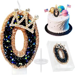 Diamond Gold Crown 1st Number Birthday Candles for Cake,2.76 Inch Cake Topper Decoration, for Birthday Party Wedding Decoration Reunions Theme Party in Kuwait