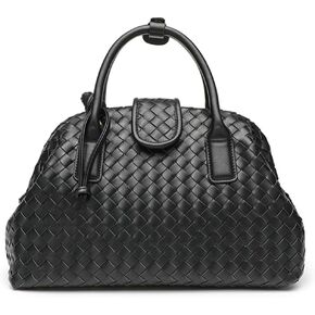 Slouchy PU Leather Woven Boston Bag Women Underarm Shoulder Hobo Bags Crossbody Purse Top-handle Tote Handbag 2025 in Kuwait