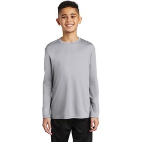 Port & Company Youth Performance Long Sleeve Tee | UPF 50 Athletic Workout Clothing for Spring & Summer | PC380YLS in Saudi Arabia