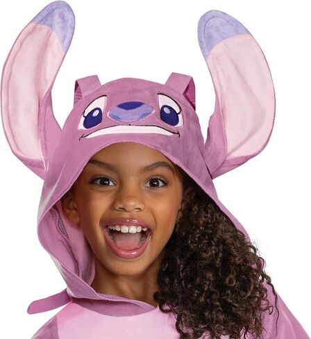 Disney Lilo & Stitch Angel Costume for Kids, Official Lilo and Stitch Hooded Jumpsuit Outfit in Saudi Arabia
