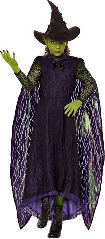 زي Spirit Halloween Wicked Kids Elphaba الفاخر، مرخص رسميًا in Kuwait