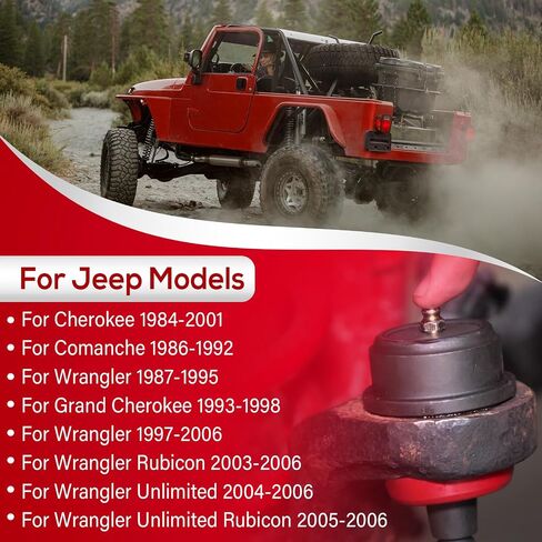 YUANKAI 10642 وصلات كروية بديلة شديدة التحمل تناسب Jeep TJ/XJ/YJ/ZJ/MJ، لمحور Dana 30 و44 in Saudi Arabia