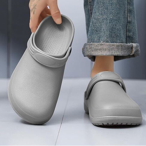 Unisex EVA clog slippers, comfortable, durable, non-slip, oil-resistant, waterproof, professional chef and nurse work shoes, casual style, two-wear minimalist kitchen shoes in Kuwait
