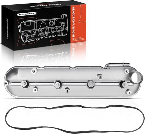A-Premium Right Side Aluminum Engine Valve Cover Assembly, with Gasket & Bolts, Compatible with 2009-2019 Chevy GMC V8 Engine - Silverado Suburban Avalanche Camaro Tahoe Sierra Yukon Envoy in Saudi Arabia