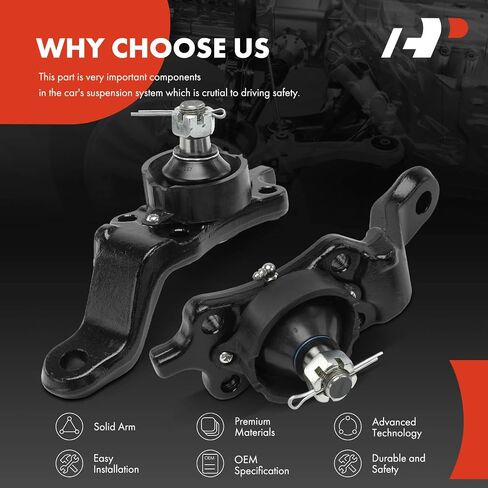 A-Premium 2 × وصلة كروية سفلية أمامية، متوافقة مع Toyota Tundra 2004-2006، Sequoia 2004-2007 in Saudi Arabia