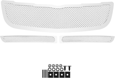 APS Compatible with Chrysler Crossfire 2004-2008 Main Upper Lower Bumper Stainless Steel Chrome Mesh Front Grill Grille Insert Combo S18-T80877R in Saudi Arabia