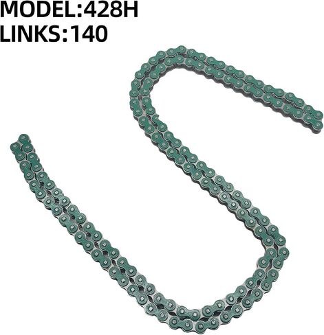 420 Motorcycle Chain and Chain Breaker,420 Standard Roller Chain 140 Links Heavy Duty Drive Chain for 50cc 70cc 90cc 110cc 125cc Dirt Pit Bike ATV Quad Go Kart Scooter Mini Bike (Colored) in Saudi Arabia