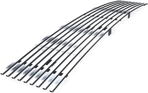 APS Compatible with Infiniti QX56 2004-2010 Lower Bumper Stainless Steel Black 8x6 Horizontal Billet Front Grill Grille Insert N85448J in Saudi Arabia