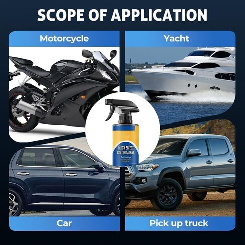 2025 Advanced Car Quick-acting Coating Agent Spray, Quick Effect Coating Agent, High Protection Quickly Cars Coatings Spray, Car Scratch Wax Polish Sprays Waterless Wash in Saudi Arabia
