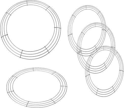 3 Pack Wreath Frames, 12 inch Wire Wreath Frames, Large Round Metal Form Dark Green Ring for St Patricks Front Door Craft Outdoor Christmas Halloween Making Supply Holiday Weddings Decoration Decor in Kuwait