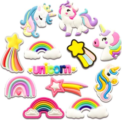 Unicorn Dog Turtle Shoe Charms, Autism Doughnut Mom Croc Charms Pack for Shoe Decoration in Saudi Arabia