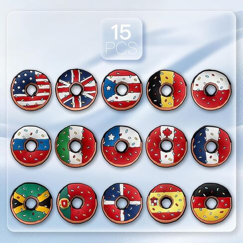 Unicorn Dog Turtle Shoe Charms, Autism Doughnut Mom Croc Charms Pack for Shoe Decoration in Kuwait