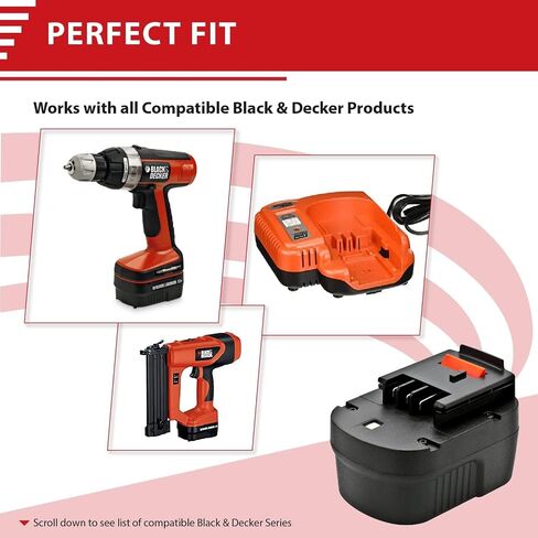 ExpertPower® 12v 1500mAh NiCd Battery for Black & Decker A12 A12-XJ A12EX A1712 FS120B FSB12 HPB12 Firestorm FS120B FS120BX in Saudi Arabia