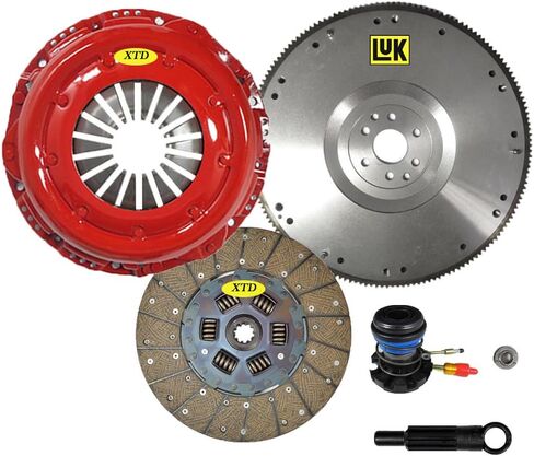 XTD Stage 2 Clutch Kit & LUK OEM Flywheel compatible with 1997-2008 FORD F150 F250 4.2L 4.6L SOHC OHV V8 STX XL XLT FX2 BASE LARIAT (6 bolt engine crank) in Saudi Arabia