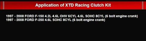 XTD Stage 2 Clutch Kit & LUK OEM Flywheel compatible with 1997-2008 FORD F150 F250 4.2L 4.6L SOHC OHV V8 STX XL XLT FX2 BASE LARIAT (6 bolt engine crank) in Saudi Arabia