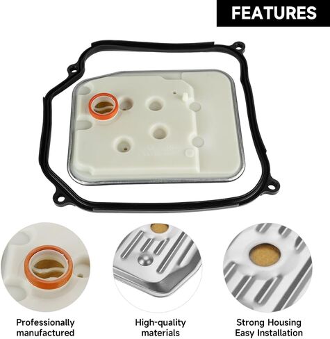01M 01N Transmission Filter Oil Pan Gasket Kit - Compatible for Volkswagen Beetle 1.8L L4 - Gas 1999-2005 [GL, GLS, GLX, Turbo S, Sport] - Replace Part 01M325429, A000-277-26-95, 99-91-4256 in Saudi Arabia
