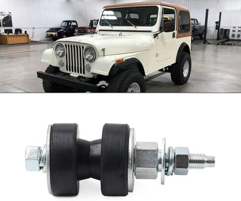 GZYF 1set J5358879 Transfer Case Mount Kit Stabilizer Torque Stud & Grommets Metal Silver & Black for Jeep CJ Wrangler SJ & J-Series For Jeepster Commando for Jeep Commando in Saudi Arabia