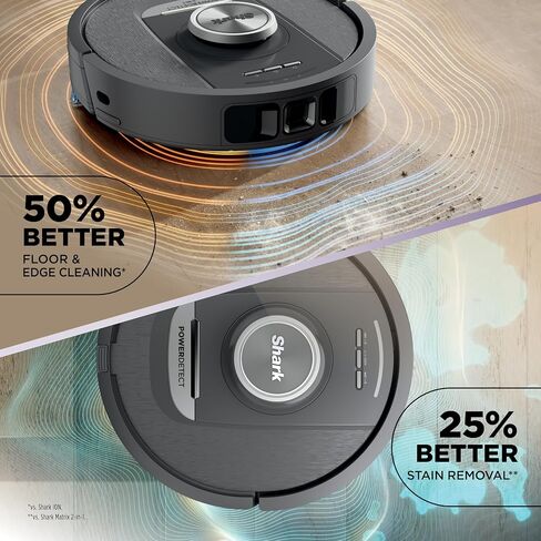 Shark Robot Vacuum & Mop Combo, PowerDetect NeverTouch Pro, Self-Emptying, Self-Refill with Self-Clean Pad Wash & Dry, 60-Day Debris Capacity, 30-Day Refill Tank, 5 PowerDetect Technologies, RV2820ZE in Saudi Arabia