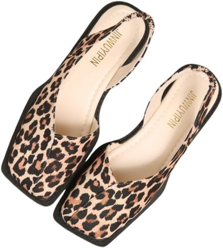 Women's Fashion Square Toe Pumps - Chunky Heel All-Season Comfort Shoes, Stylish Everyday Wear for Work & Social Events in Saudi Arabia