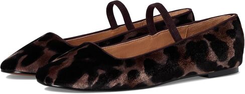 Madewell womens Greta Elastic Mary Jane - Leopard Velvet in Saudi Arabia