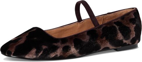 Madewell womens Greta Elastic Mary Jane - Leopard Velvet in Saudi Arabia
