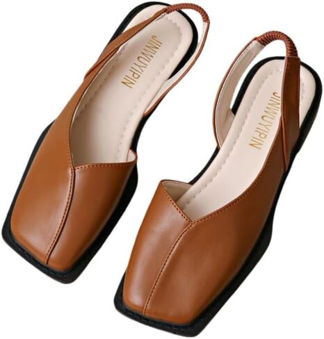 Women's Fashion Square Toe Pumps - Chunky Heel All-Season Comfort Shoes, Stylish Everyday Wear for Work & Social Events in Saudi Arabia