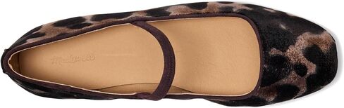 Madewell womens Greta Elastic Mary Jane - Leopard Velvet in Saudi Arabia