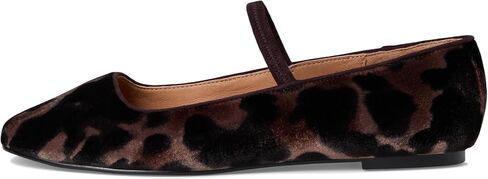 Madewell womens Greta Elastic Mary Jane - Leopard Velvet in Saudi Arabia