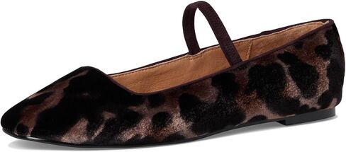 Madewell womens Greta Elastic Mary Jane - Leopard Velvet in Saudi Arabia