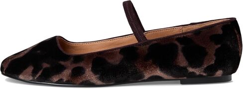 Madewell womens Greta Elastic Mary Jane - Leopard Velvet in Saudi Arabia