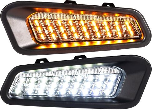 KEMIMOTO LED 1500 Bumper Lights Compatible with Polaris Ranger 1500 XD / 1500 Crew 2024 2025, UTV Front Accent Light with Turn Signal, Brushguard Auxiliary Lights Accessories, Replace# 2889767 (2 PCS) in Saudi Arabia