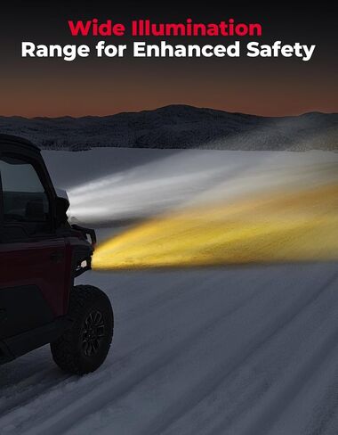 KEMIMOTO LED 1500 Bumper Lights Compatible with Polaris Ranger 1500 XD / 1500 Crew 2024 2025, UTV Front Accent Light with Turn Signal, Brushguard Auxiliary Lights Accessories, Replace# 2889767 (2 PCS) in Saudi Arabia