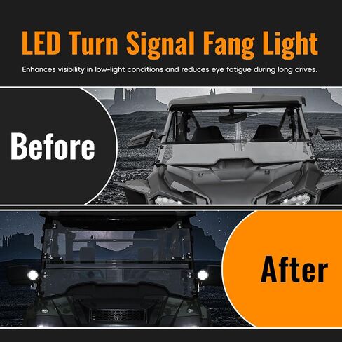مصابيح LED على شكل عمود لملحقات Honda Pioneer 700-2 700-4 2014-2025، مصابيح مساعدة أمامية مع دعامة تثبيت وأضواء قيادة LED بقعة ضوء عمل أكثر إشراقًا للتوصيل والتشغيل (قطعتان) in Kuwait