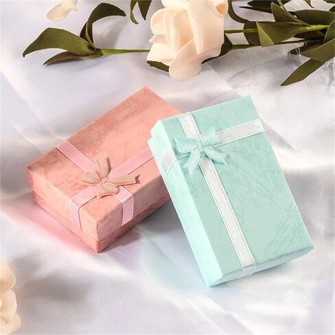 Ring Box Ring Boxes Jewelry Box Jewelry Packaging Boxes Earrings Necklace Carrying Cases Dainty(Blue) in Saudi Arabia