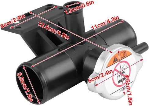 Qiilu 1350A015 Car Coolant Radiator Filler Neck with for Lancer Outlander Sport in Saudi Arabia
