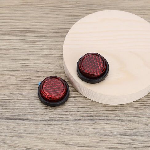 6pcs 20mm Stick-on Small Round License Plate Safety Reflectors Suitable for Motorcycle Electric Vehicle Bicycle Rear Fenders Trailer Fences Door Posts in Saudi Arabia