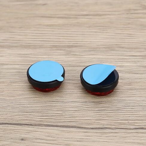 6pcs 20mm Stick-on Small Round License Plate Safety Reflectors Suitable for Motorcycle Electric Vehicle Bicycle Rear Fenders Trailer Fences Door Posts in Saudi Arabia
