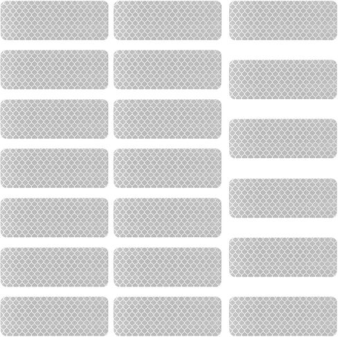 20PCS Car Safety Reflective Sticker Decal, Universal Car Night Visibility Warning Reflective Tape, Waterproof Vehicle Adhesive Bumper Reflectors for Motorcycles, Cars, Bicycles (Blue) in Saudi Arabia