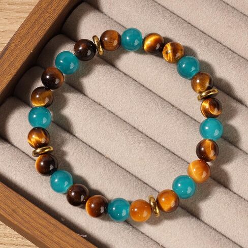 Money Wealth Bracelets for Women Men Citrine Blue Aventurine Tiger Eye Natural Crystal Bracelet Handmade Good Luck Jewelry in Saudi Arabia