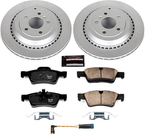 مجموعة فرامل بديلة خلفية Power Stop KOE6708 Autospecialty - دوارات فرامل OE ووسادات فرامل سيراميك لـ GL320، GL350، GL450، GL550، ML550، R320، R350، R500 [نموذج محدد] in Saudi Arabia