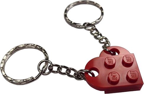 Basic Brick Heart Keychain Set (Set of 2) - 18 colors mix/match in Saudi Arabia