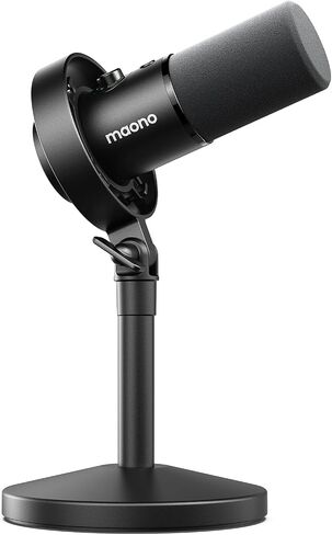 MAONO Dynamic Microphone-XLR USB Podcast Recording Mic: for Vocal Recording, Content Creation, Home Studio, Voiceover, with 192kHz/24bit, Noise Reduction, Mic Gain, Monitoring, Mute (PD300X) in Saudi Arabia