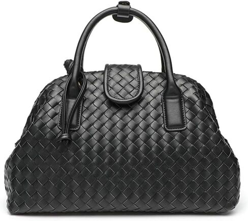 Slouchy PU Leather Woven Boston Bag Women Underarm Shoulder Hobo Bags Crossbody Purse Top-handle Tote Handbag 2025 in Kuwait