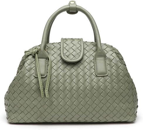 Slouchy PU Leather Woven Boston Bag Women Underarm Shoulder Hobo Bags Crossbody Purse Top-handle Tote Handbag 2025 in Kuwait
