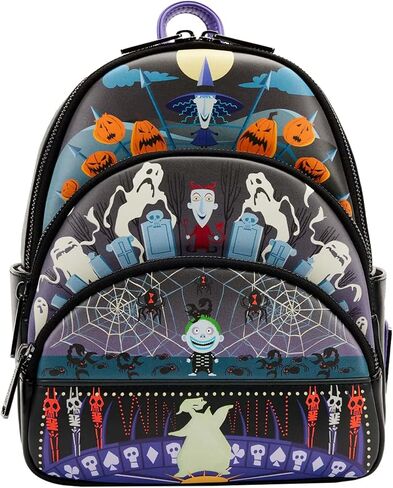 Loungefly The Nightmare Before Christmas Glow Triple Pocket Mini Backpack in Saudi Arabia