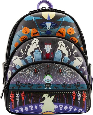 Loungefly The Nightmare Before Christmas Glow Triple Pocket Mini Backpack in Saudi Arabia