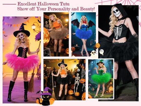 Women 5 Layered Tutu Skirts Elastic Tulle Princess Fluffy Skirt for Vintage Halloween Ballet Dance in Saudi Arabia