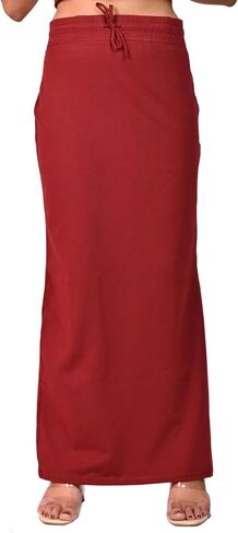Women's Saree Shapewear with Side Slit, Drawstring Waist, Cotton, Fishcut in Saudi Arabia