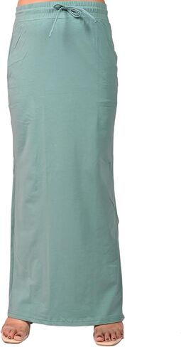 Women's Saree Shapewear with Side Slit, Drawstring Waist, Cotton, Fishcut in Saudi Arabia