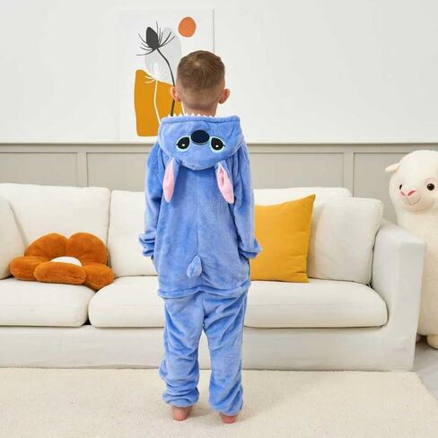 Animal Onesie for Kids: Fluffy Flannel Pajamas for Unisex Children - The Perfect Costume for Parties and Sleepovers in Saudi Arabia